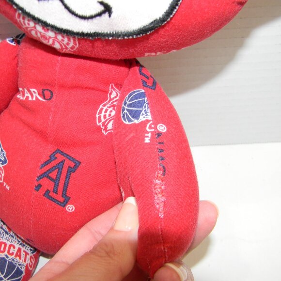 University of Arizona Wildcats Beardown Basketball Vintage Teddy Bear Handmade?? - Picture 4 of 5